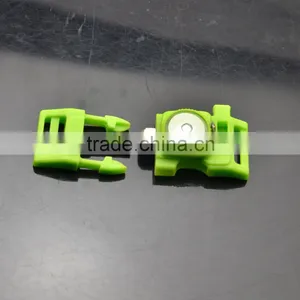 2016 New Colored Glow in the Dark Plastic Whistle Buckle With Fire Starter Flint and Flashlight Wholesale Quality Choice thumbnail-3