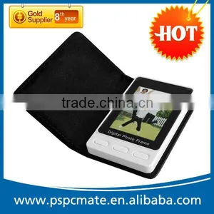 2013 Hot Sales Mini Portable Birthday Gift Mini Digital Photo Frame With Leather Cover thumbnail-1