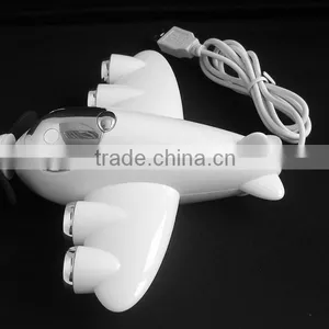 USB 2.0 Interface Type Airplane Shape USB Hub With Fan 4 Port USB Hub thumbnail-4