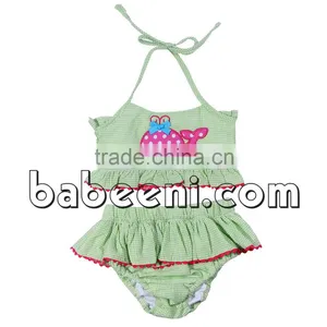 Cute Whale Applique 2 Pieces Swimwear thumbnail-1