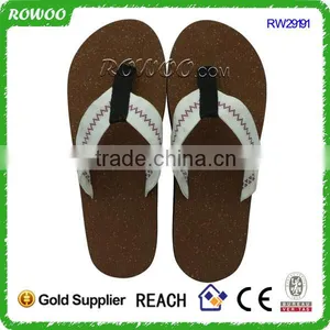 Hot Selling Eco-friendly Factory Price Wood Sole Flip Flops Cork Slippers Men thumbnail-1