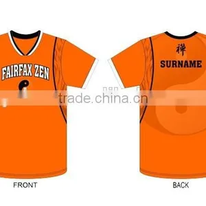Full Sublimated Orange Color Soccer Shirt Jersey for Sale thumbnail-2