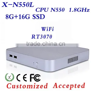 Mini PC N550 8g Ram 16g Ssd Desktop Computer Fan Design Mini Desktop Pc Small Computer Case Operative Memory DDR3 thumbnail-1