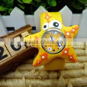 Ocean Animals Dolphine Cartoon Snap Quartz Watches for Kids Aquarium Animals thumbnail-4