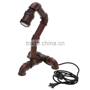 Vintage Edison Table Lamp Light Vintage Table Lamps Personalized Water Pipe Desk Lamp AC 220V / 110V For E27 Edison Bulb thumbnail-1