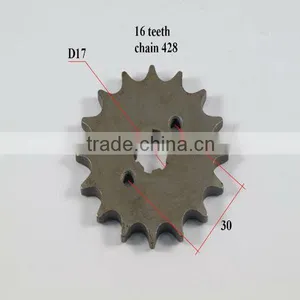 16 Teeth Motorcycle Front Sprocket thumbnail-1
