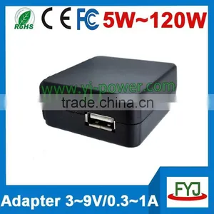 Fashionable 5v 0.5a Usb Power Adapter 230v With C8 Socket Input 100 ~ 240V thumbnail-3
