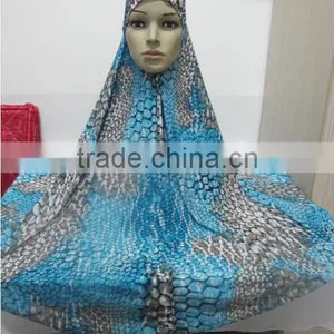 H303 Latest Big Size Print Muslim Hijab,islamic Scarf,pray Hijab thumbnail-2