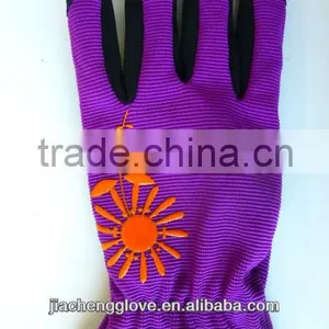 Spandex With Microfibre Palm Gardening Glove With Hook and Loop Wrist, Hand Garden Gloves thumbnail-1