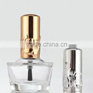 China Boat Shape Nail Lacquer Bottle 15ml Empty Nail Polish Bottle Clear Glass thumbnail-1