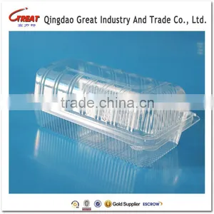 Disposable Clear Clamshell Cake Plastic Packaging Box Quality Choice thumbnail-1