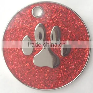 Low Price and High Quality Paw Prints Glitter Dog Tag thumbnail-1