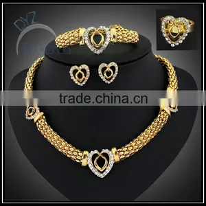 Fashion Casual Jewelry Set for Women With Clear Stone/gold Plate Jewelry to Buy thumbnail-1