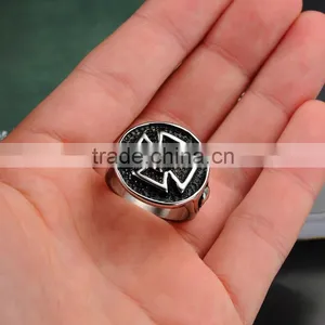 Bulk Sale Fashion Design Stainless Steel Iron Cross Ring thumbnail-4