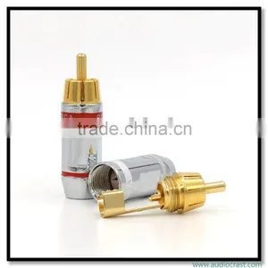 OEM Brass Connector 24K Gold Speaker Plug Audiophile Plug Solder thumbnail-4