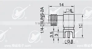 SMA Connector for PCB Mount thumbnail-1