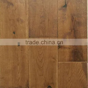 Golden Handscraped Solid Hardwood Floors thumbnail-1