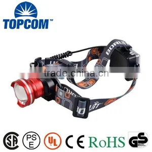 Dual Light Source AA Battery Zoom LED Light Ultra Bright Headlamp thumbnail-1