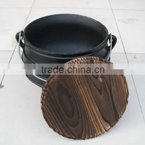 Size 1/4 Mini Cast Iron Black Three Legged Potjie Pot thumbnail-6