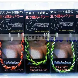 2015 Braided Rope Custom Titanium Baseball Necklace thumbnail-3