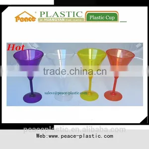 2014 Hot Sale Plastic Goblet Wine Cup Without Lid thumbnail-1