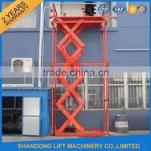Outdoor Hydraulic Electric Building Material Lifts for Cargo Delivery thumbnail-1