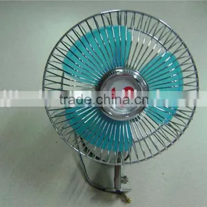 6 Plastic Oscillating Metal Car Fan thumbnail-1