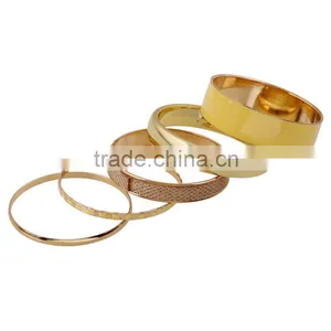 2016 Fashion Jewelry Free Sample Gold Plating Bracelets Sets thumbnail-1