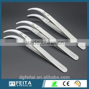 CR245 Heat Resistant Curved Ceramic Twezzers for E-Cigarettes thumbnail-1