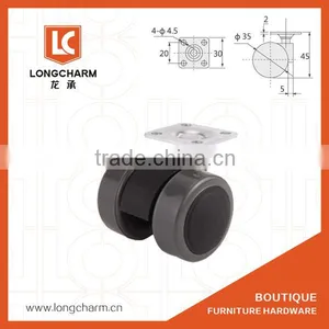 50mm Rubber Flat Castor Wheel With Plate From Guangzhou Hardware thumbnail-3