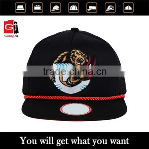 Wholesale Customised Cheap 6 Panel Snapback Mesh Trucker Cap thumbnail-1