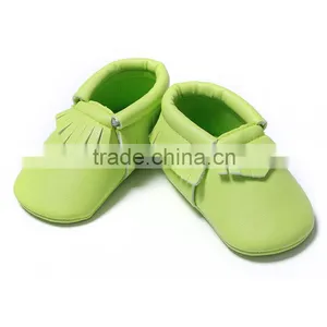 2016 Hot Sale Solid Color Children Shoes PU Baby Plain Shoes thumbnail-3