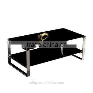 2016 Hot Sale New Modern Coffee Table Living Room Unique Glass End Table PT-T002 thumbnail-1