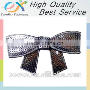 Factory Custom Hot Sale Embroidery Sequins Bowknot thumbnail-1
