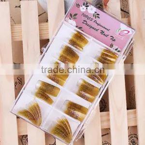 Colored Flower Artificial Nail Pre-design Airbrushed False Nail Tips thumbnail-2