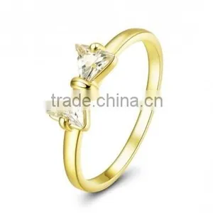 925 Silver Jewellery CZ Ribbon Bow Ring thumbnail-1