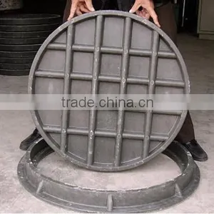 Nodular Casting Ductile Foundry Manhole Covers Exported Korea OEM China Manufacture Top Selling Manhole Covers thumbnail-1