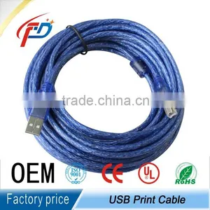The Square Opening Lines to Copper Tape Screened 5 Meter USB Print 2.0 Printer Cable thumbnail-1
