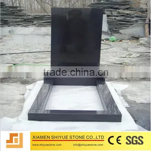 Black Grnaite Cross Tombstone thumbnail-6