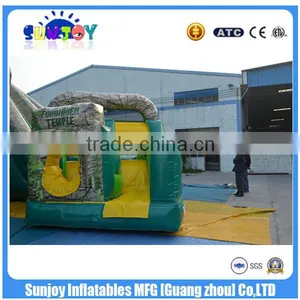 2016 Jungle Slide With Trees And Obstacle Maze Inflatable Obstacle Course thumbnail-3
