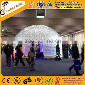 1.0 mm PVC Clear Inflatable Dome Tent,inflatable Sealed Bubble Tent F4016B thumbnail-2