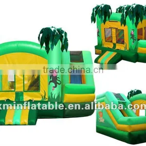 Jungle Inflatable Bouncer Slide Combo thumbnail-1