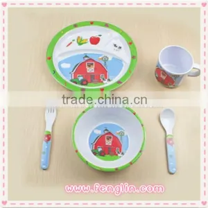 Best Selling Cheap Various Melamine Baby Tableware thumbnail-2