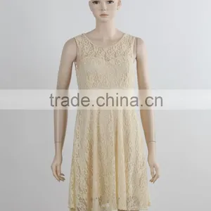 F5S12062 Plain Women Lace Dress Fashion Design thumbnail-1