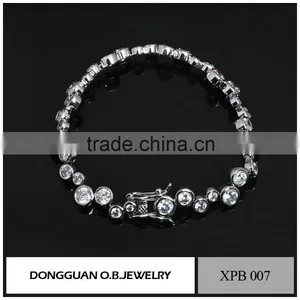 Wholesale Jewelry Factory Crystal Rhinestone Bracelet/AAA cz Setting Bracelet thumbnail-3
