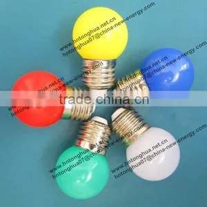 LED G40 Round Bulb Christmas Light 1W E27 / B22 , PC Cover , IP45 , CE & ROHS thumbnail-1