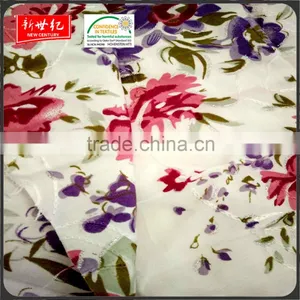 Embroider Silver Powder Printed 100% Plain Rayon Fabric thumbnail-2