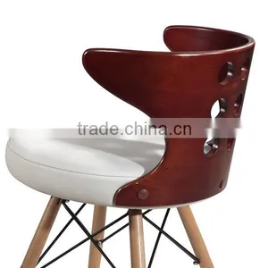 Elegant Plywood Dining Chairs With PU Cushion thumbnail-2