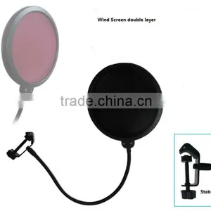 Wind Screen Filter Mesh for Microphone Two Layer Flexible Tube thumbnail-2