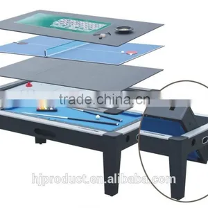 6ft Factory Promotion 5 in 1 Multi Games Table. Poker Table, Table Tennis Table, Dinning Table, Air Hockey Table, Pool Table thumbnail-1